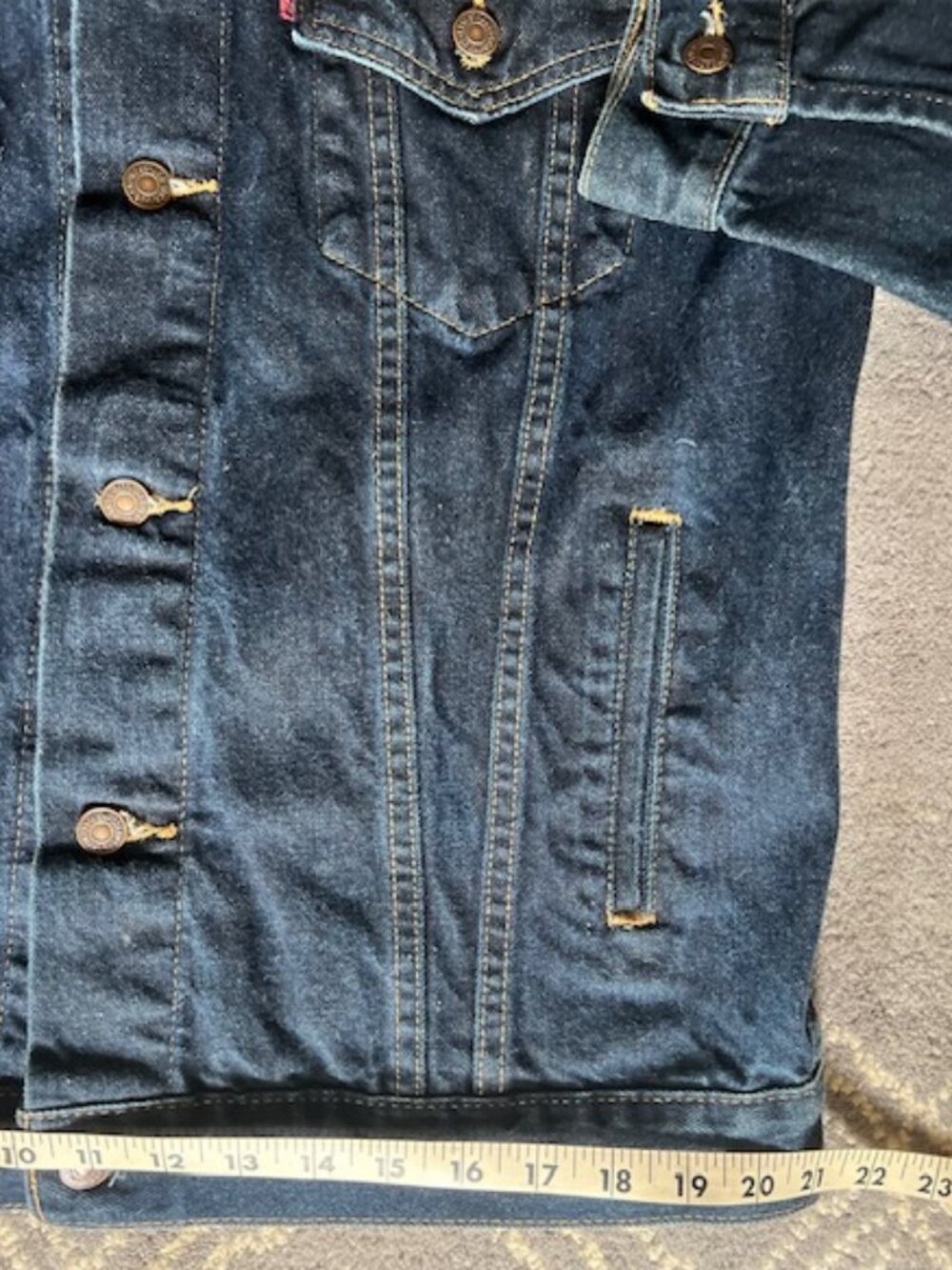 Levi's Men’s Original Denim Trucker Classic Jacket Size Large - Picture 10 of 10